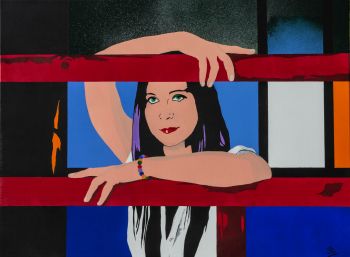 Octobre 2019 - Acrylique sur toile – Techniques mixtes. Dim. : 75 x 54 cm