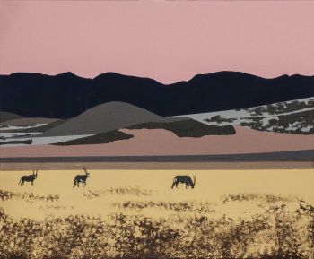 Novembre 2018 -
Acrylique sur toile.
Dim. : 46 x 38 cm -
Paysage de Namibie.