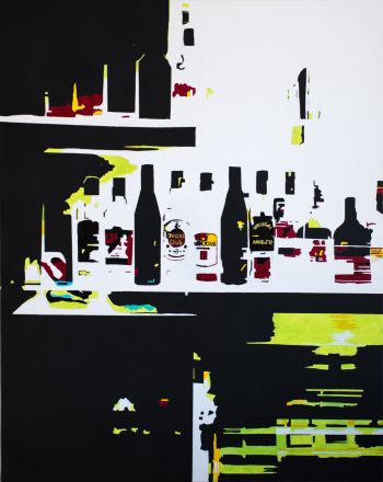 Août 2015 -
Acrylique sur toile.
Dim. : 73 x 92 cm