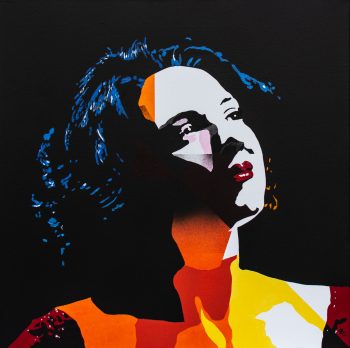 Novembre 2020 - Acrylique sur toile, Dim: 60 x 60.
Portrait de Khatia Buniatishvili, pianiste franco-géorgienne.