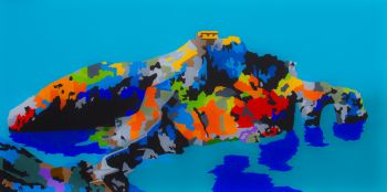 Octobre 2020 - Acrylique sur toile, DIm: 100 x 50.