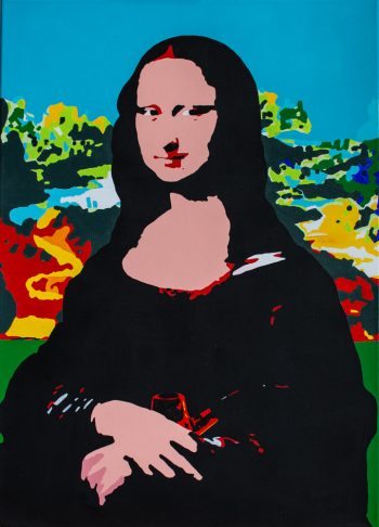 Mai 2020.
Mona Lisa re-visitée.
Acrylique sur toile.
Dim:50 x 70 cm.