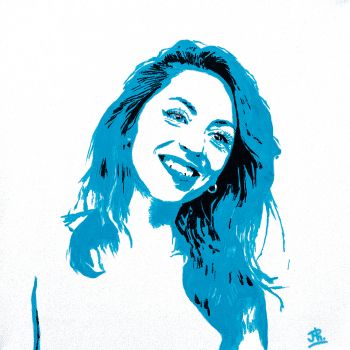 Mars 2022 - Acrylique sur toile - Dim: 30 x 30 - Avec la participation d'Emeline