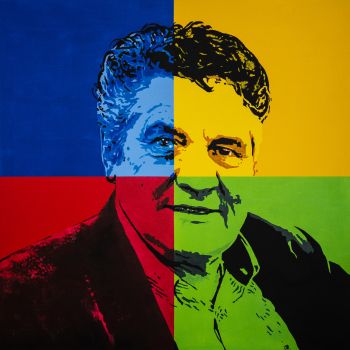 Décembre 2022 - Acrylique sur toile 80 x 80 cm