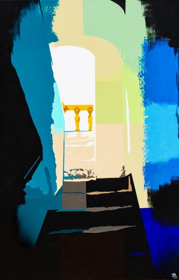 Août 2023 - Acrylique sur toile. Dim: 54 x 81