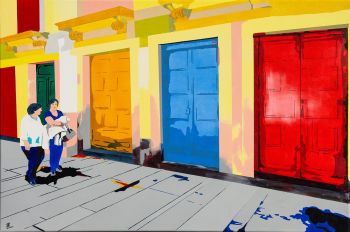 Août 2023 - Acrylique sur toile. Dim: 81 x 54