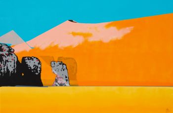 Août 2023 - Acrylique sur toile. Dim: 81 x 54