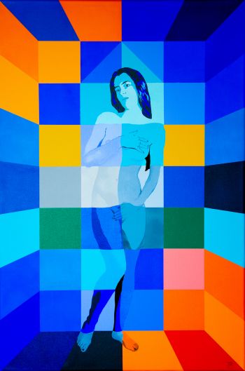 Avril 2024 - Acrylique sur toile. Dim: 54 x 81