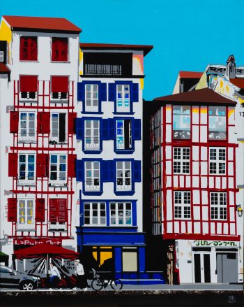 Avril 2025 - Acrylique sur toile. Dim: 73x92 - Ville de Bayonne