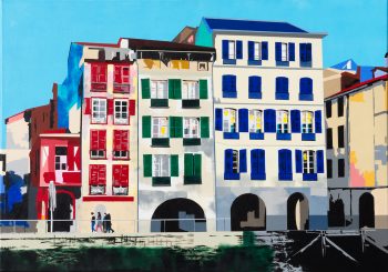 Février 2026 - Acrylique sur toile. Dim: 92 x 65 cm - Bayonne sur l'Adour